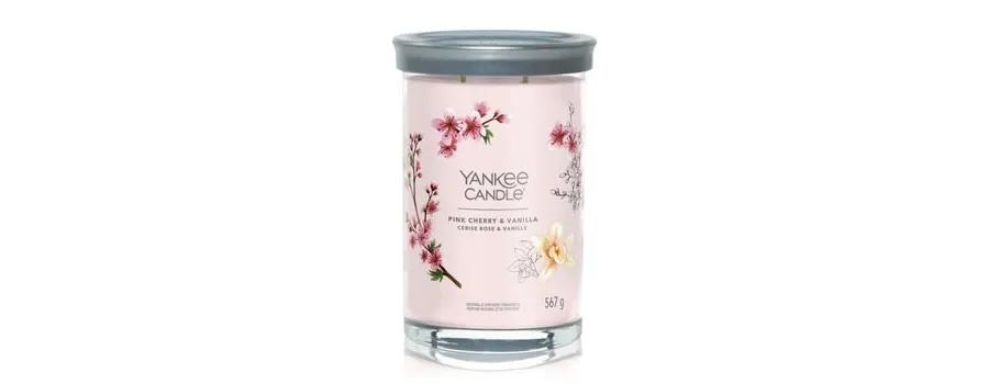 obrazek 1 Yankee Candle Pink Cherry Vanilla Signature Large Tumbler Świeca zapachowa 567 g