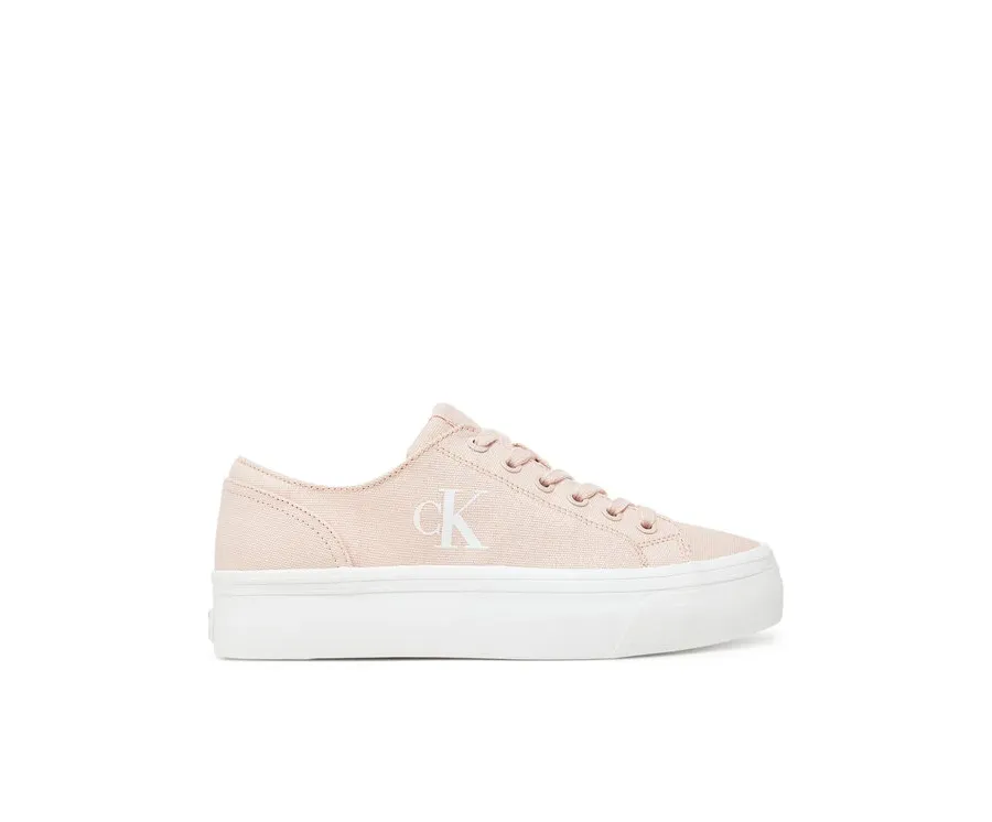 obrazek 1 Calvin Klein Jeans Sneakersy Vulc Flatform Low Cv Mg YW0YW01763 Pomarańczowy