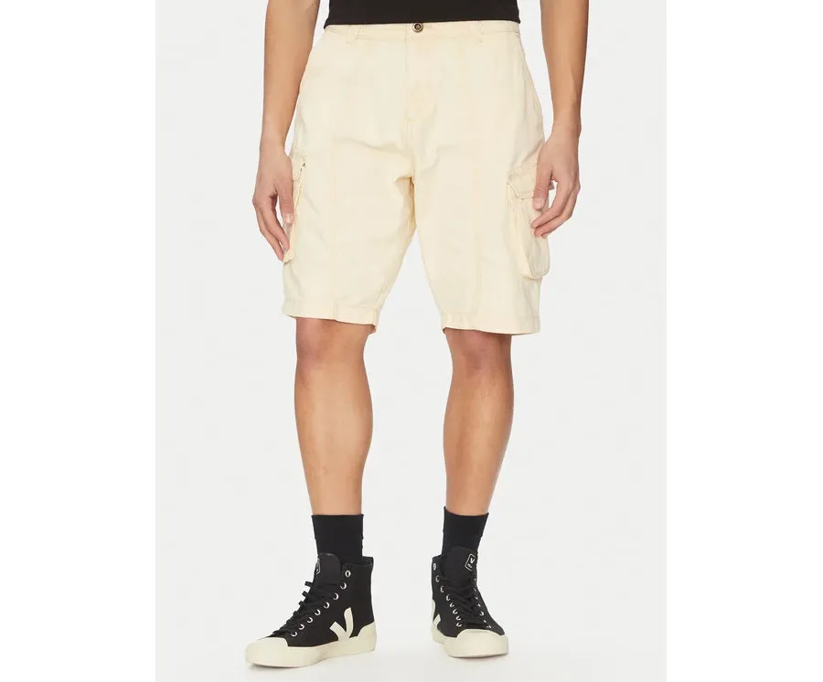 obrazek 1 Alpha Industries Szorty jeansowe Canvas Acid 156259 Biały Regular Fit