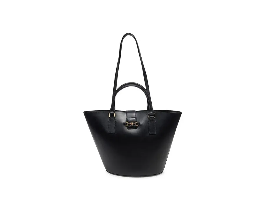 obrazek 1 Tommy Hilfiger Torebka Heritage Leather Tote AW0AW17209 Czarny
