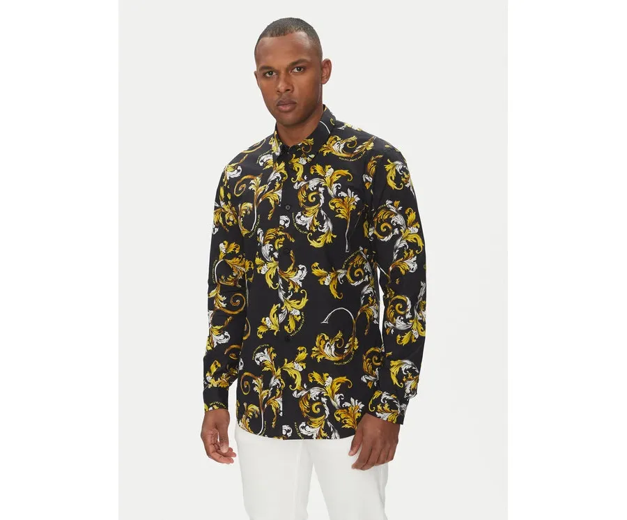 obrazek 1 Versace Jeans Couture Koszula 78GAL2S0 Czarny Regular Fit