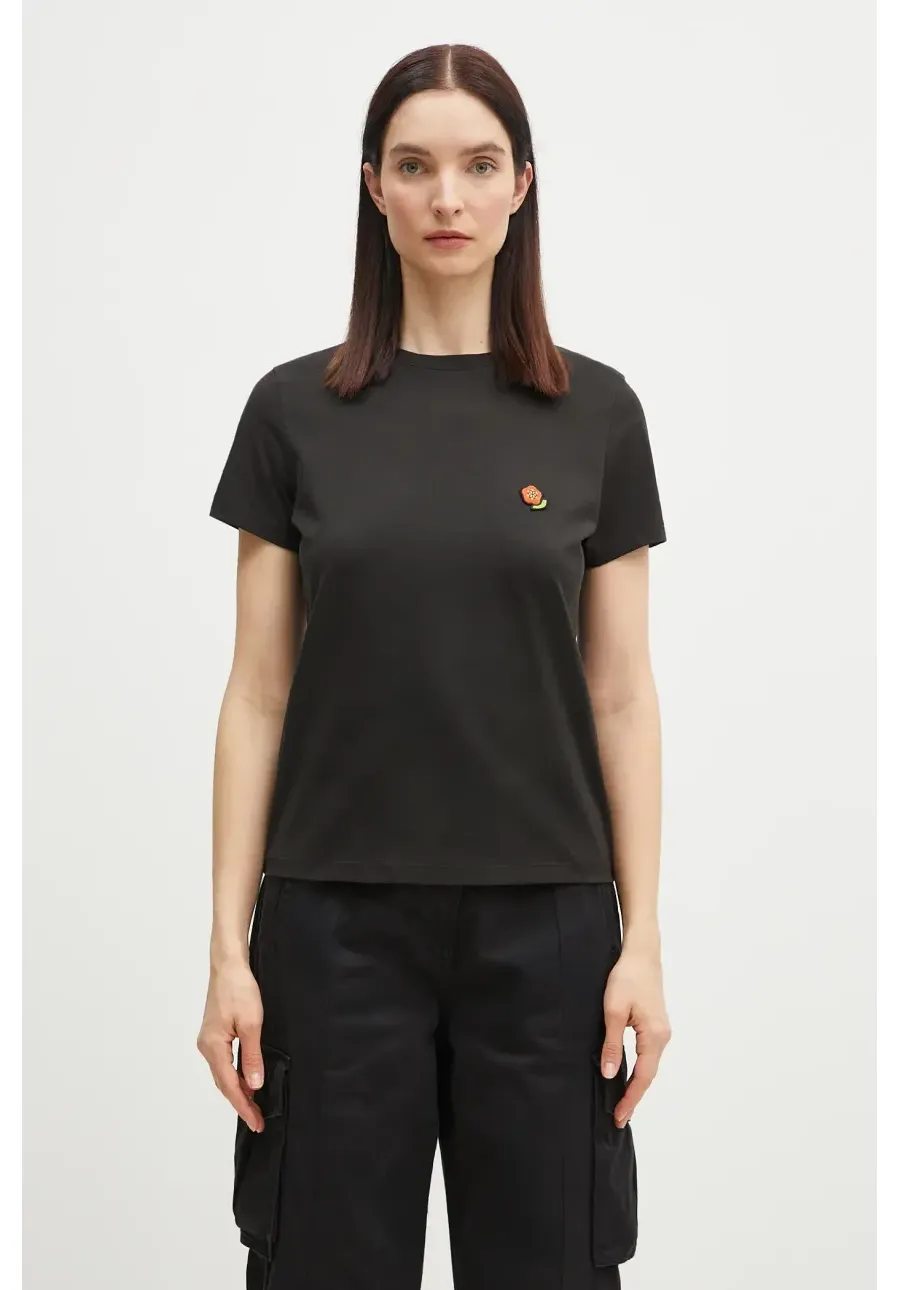 obrazek 1 Kenzo t-shirt bawełniany Pop damski kolor czarny FF52TS1674SO.99J