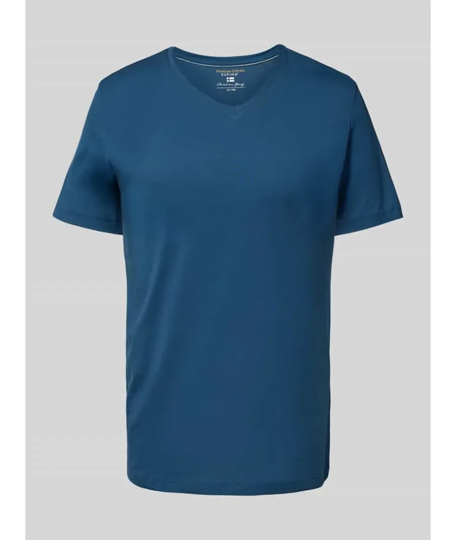 obrazek 1 T-shirt z dekoltem w serek