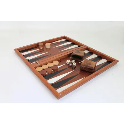 Zdjęcie Ekskluzywny zestaw drewniany do gry w backgammon - 49x44 cm