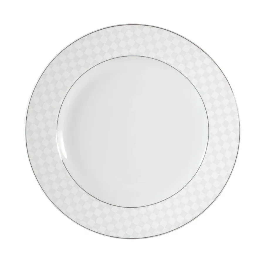 obrazek 1 Okrągły talerz śniadaniowy 20 cm z nowoczesnym szarym zdobieniem - Seltmann Weiden