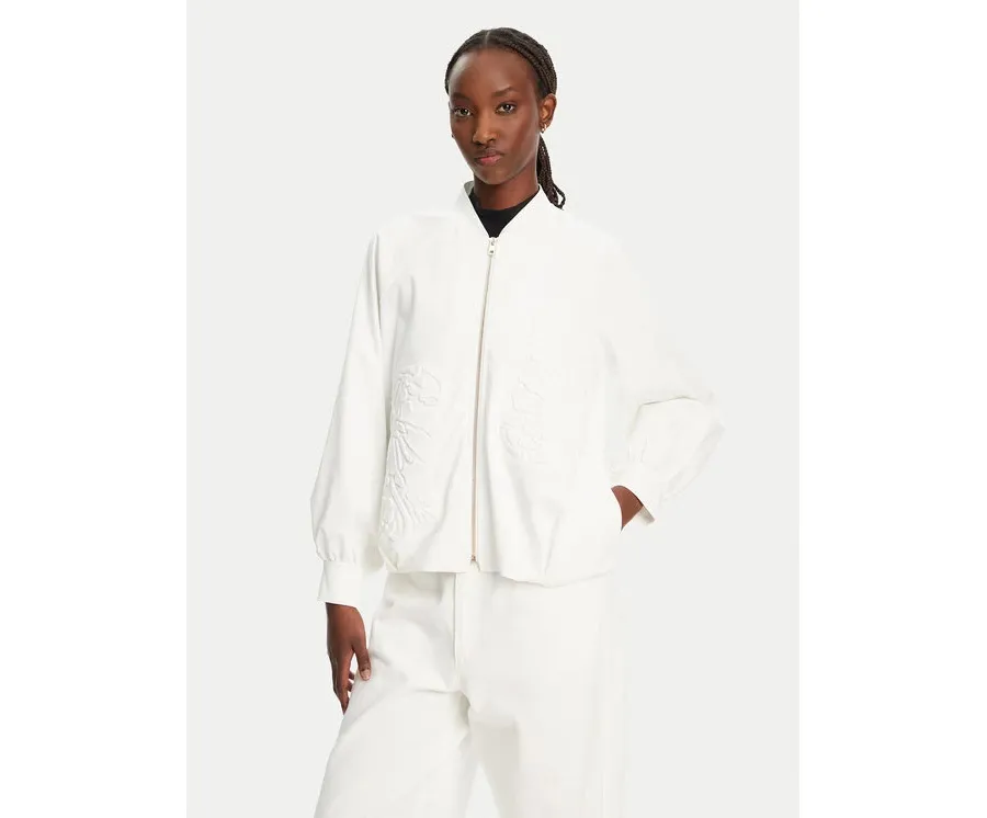 obrazek 1 ACCESS FASHION Kurtka bomber 53-1039-886 Biały Regular Fit