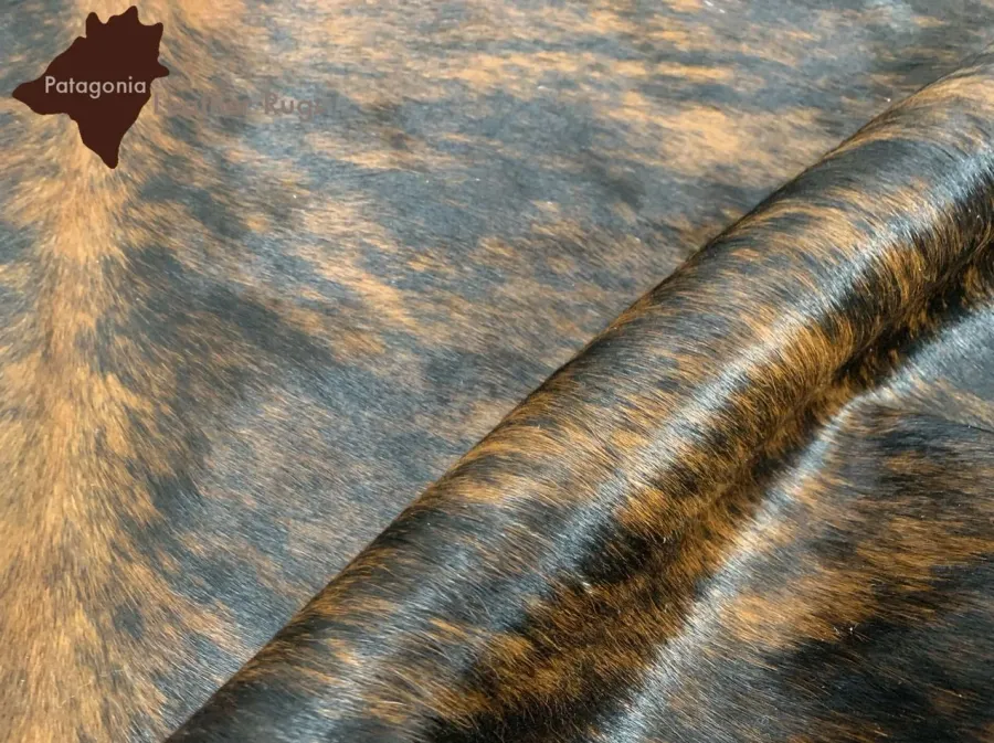 obrazek 3 Stylowy dywan z ciemniej skóry bydlęcej