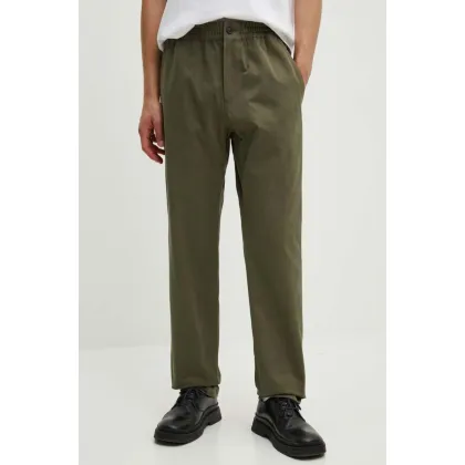 Zdjęcie A.P.C. spodnie bawełniane pantalon chuck kolor zielony proste COGEW.H08408