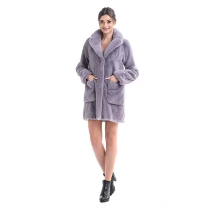 Picture Stylish and feminine mink fur coat - A&A Vesa