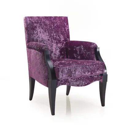 Zdjęcie Fioletowy wygodny fotel w stylu art deco - Sevensedie