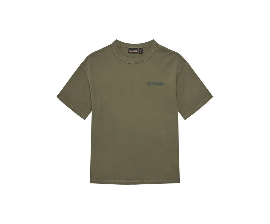 obrazek 1 Napapijri T-Shirt S-Ahr NP0A88ZO D Zielony Regular Fit