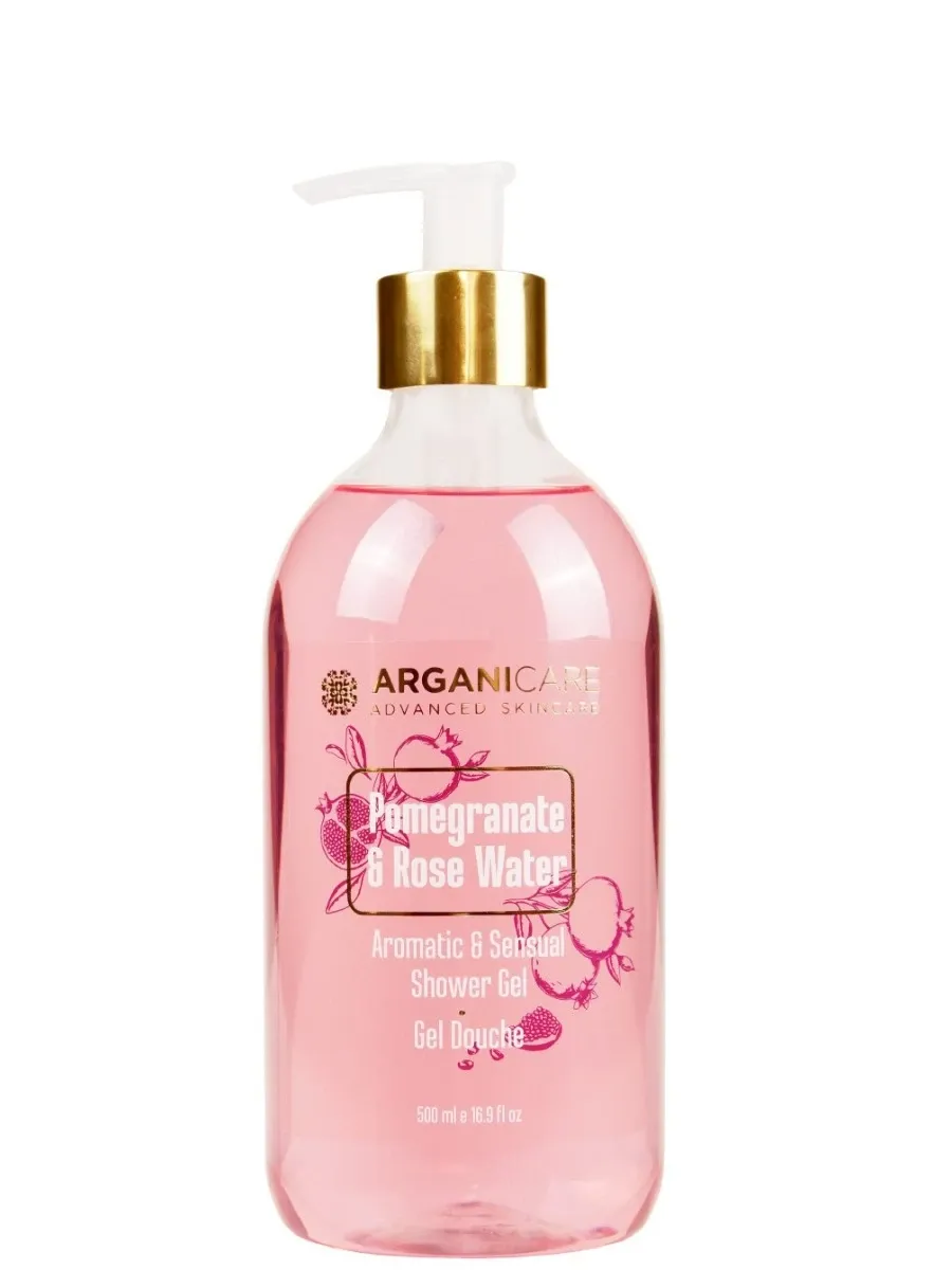 obrazek 1 Arganicare Shower Gel Pomegrenade & Rose Water 500 ml