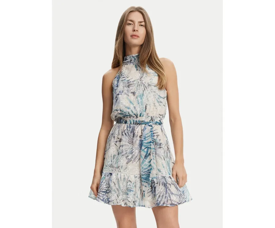 obrazek 1 Guess Sukienka letnia W5GK15 W0WA2 Niebieski Regular Fit