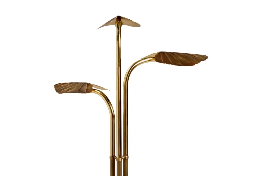obrazek 4 Lampa stojąca wykonana z mosiądzu z marmurową podstawą - Ginger & Jagger