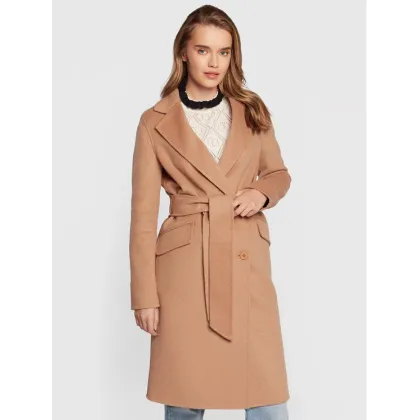 Zdjęcie TWINSET Płaszcz wełniany 222TP2056 Beżowy Regular Fit