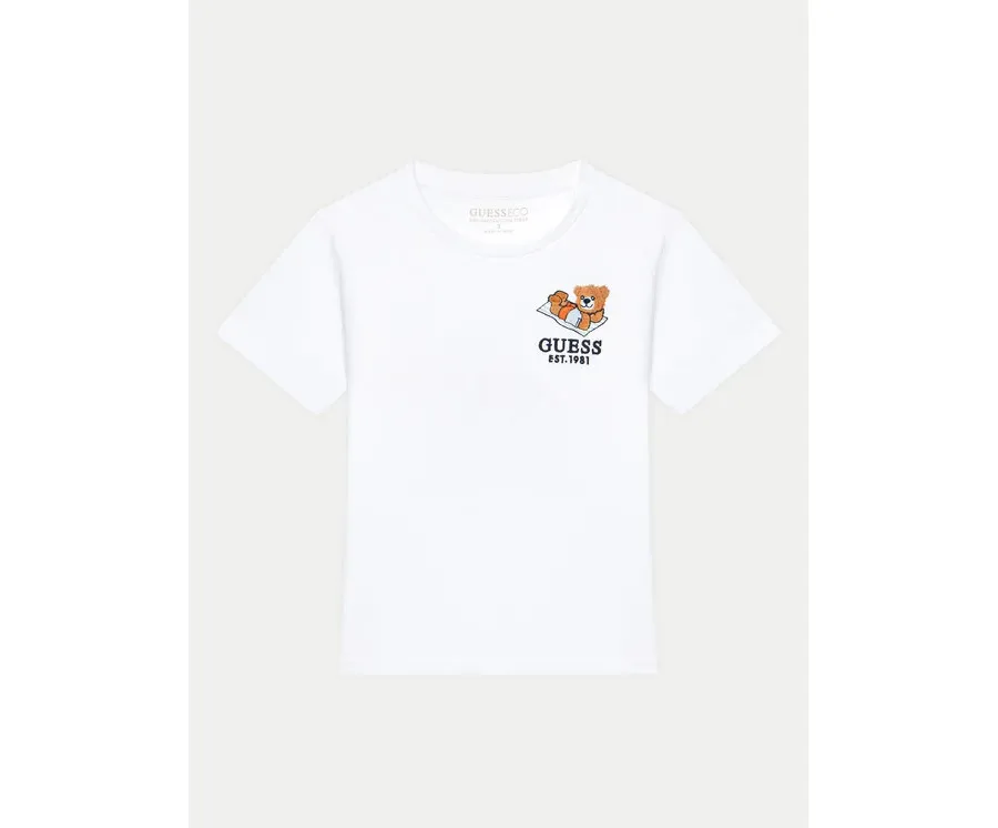 obrazek 1 Guess T-Shirt N5GI08 K8HM4 Biały Regular Fit