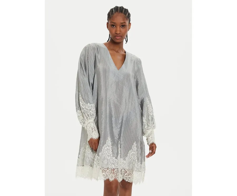 obrazek 1 Karen by Simonsen Sukienka codzienna Pam 10105034 Szary Loose Fit