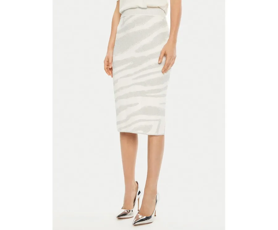 obrazek 1 Liu Jo Spódnica midi TF4217 MS49I Biały Regular Fit