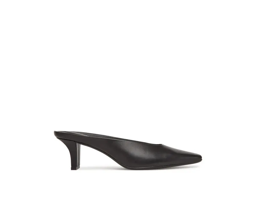 obrazek 1 Calvin Klein Klapki Heel Mule Pump 50 - Lth HW0HW02332 Czarny