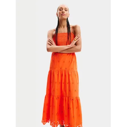 Zdjęcie Desigual Sukienka letnia Malver 24SWVW12 Pomarańczowy Regular Fit