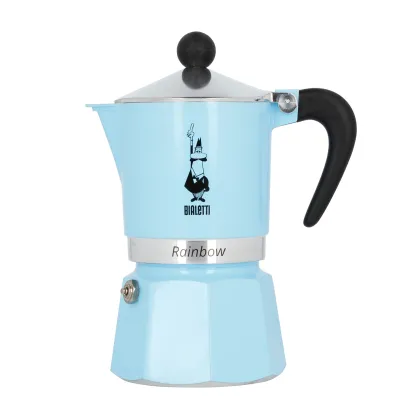 Zdjęcie Bialetti kawiarka Rainbow 3tz błękitna BIALETTI