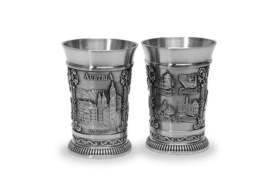 obrazek 1 Cudowny zestaw 2 kieliszków do wódki