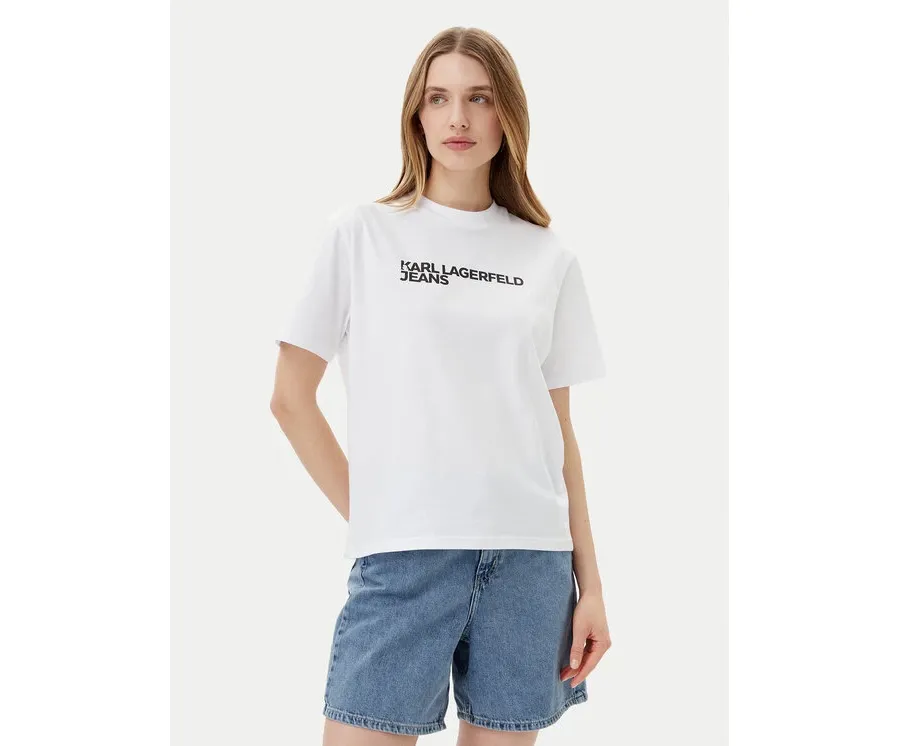 obrazek 1 KARL LAGERFELD T-Shirt A1W17005 Biały Relaxed Fit