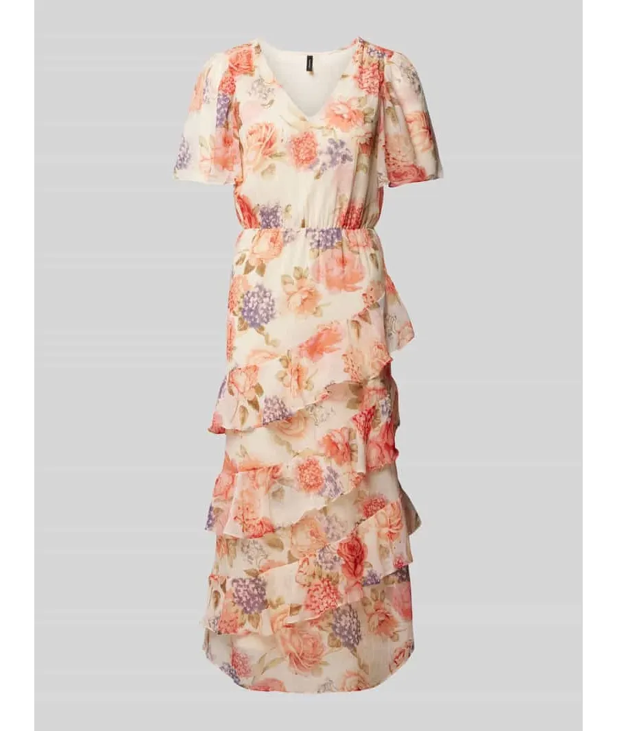 obrazek 1 Sukienka midi z kwiatowym wzorem model ‘MILLA’