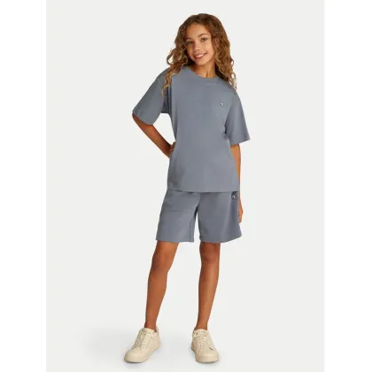 Zdjęcie Calvin Klein Jeans Komplet t-shirt i spodenki IU0IU00706 Szary Relaxed Fit