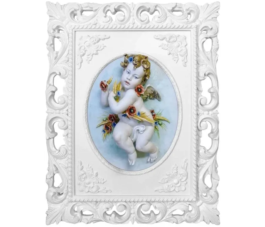 obrazek 1 Letni cherubinek - nieziemski obraz wykonany z porcelany