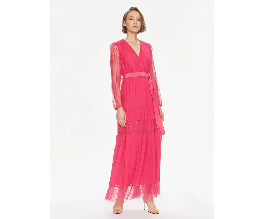 obrazek 1 TWINSET Sukienka wieczorowa Abito 241TE2121 Różowy Regular Fit