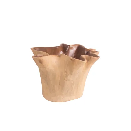 Zdjęcie Wyjątkowy dekoracyjny wazon z drewna Decor
