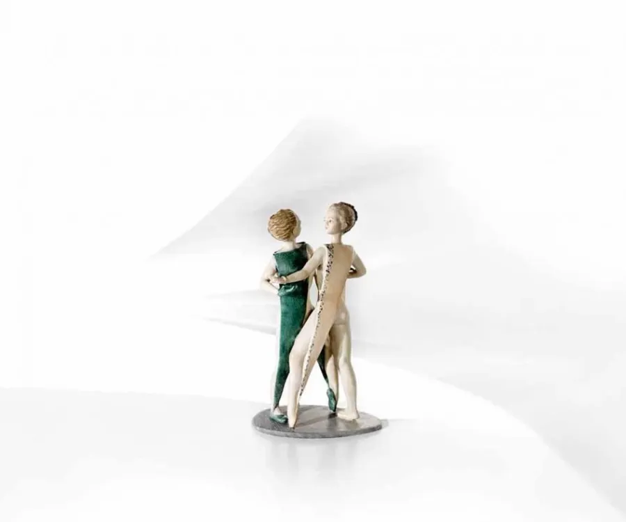 obrazek 1 Porcelanowa figurka dwóch baletnic - Sibania