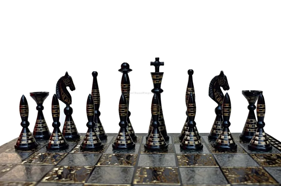 obrazek 6 Ekskluzywna plansza + figury szachowe z serii Palm Art - The Chess Empire