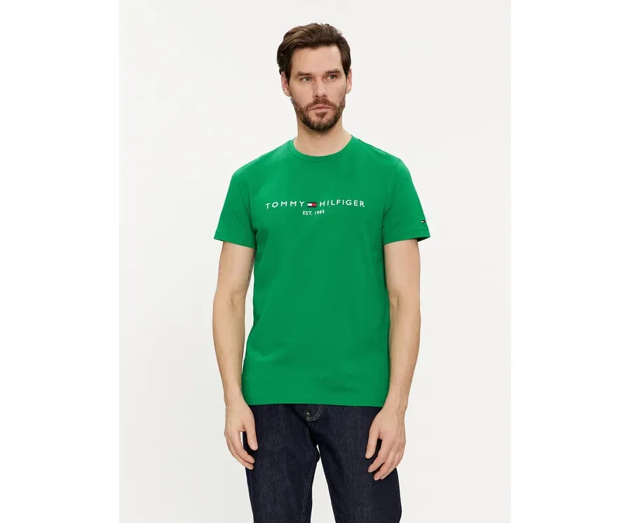 obrazek 1 Tommy Hilfiger T-Shirt Logo MW0MW11797 Zielony Regular Fit