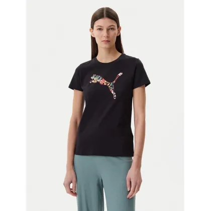 Zdjęcie Puma T-Shirt Floral Cat 685081 Czarny Regular Fit