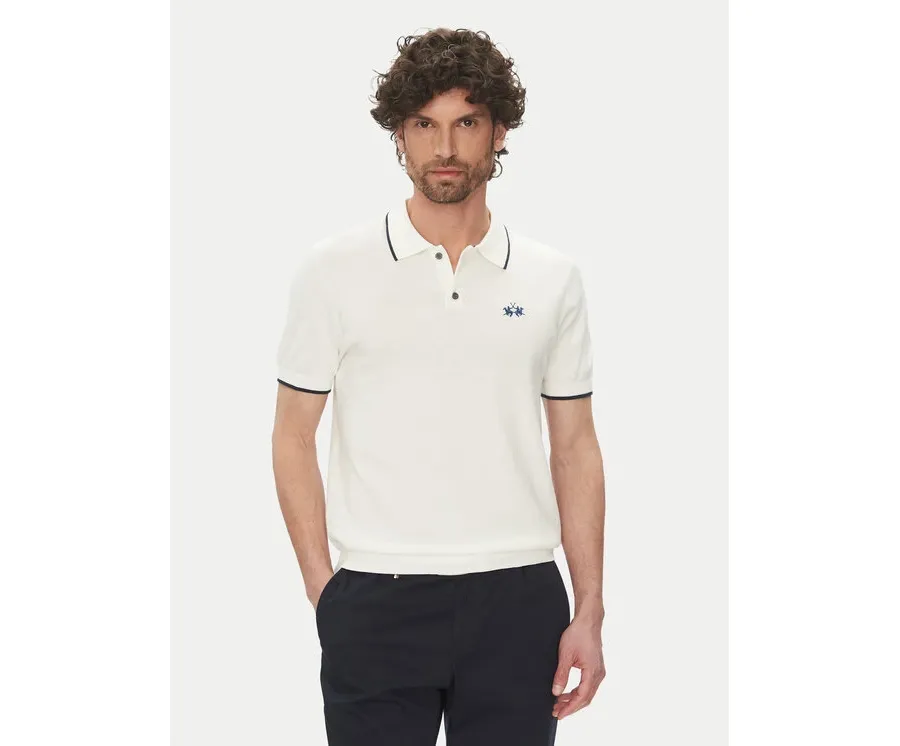 obrazek 1 La Martina Polo Austin MAS001 YC041 Biały Regular Fit