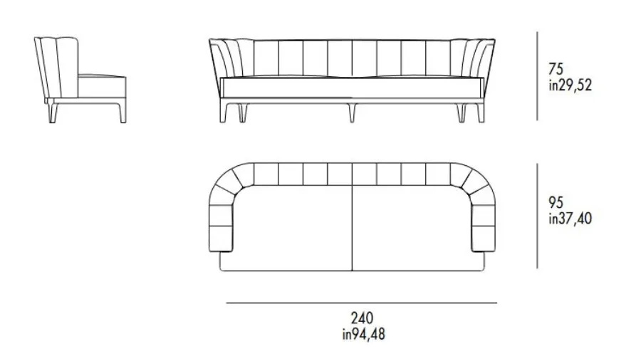 obrazek 5 Prestiżowa sofa Kipling do luksusowych wnętrz