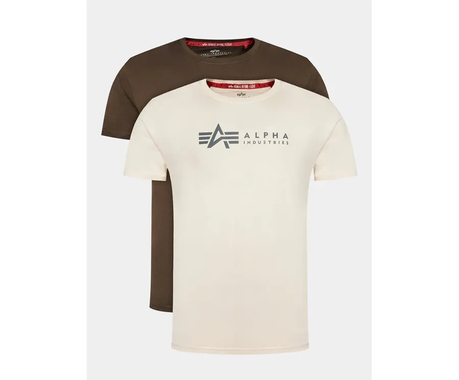 obrazek 1 Alpha Industries Komplet 2 t-shirtów Alpha Label T 2 118534 Kolorowy Regular Fit