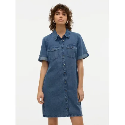 Zdjęcie Vero Moda Sukienka jeansowa Jennie 10309665 Niebieski Regular Fit