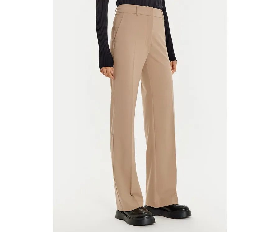 obrazek 1 ACCESS FASHION Spodnie materiałowe 44-5064-118 Beżowy Straight Fit