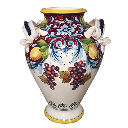 Picture A beautiful Italian ceramic vase from the Liguria collection