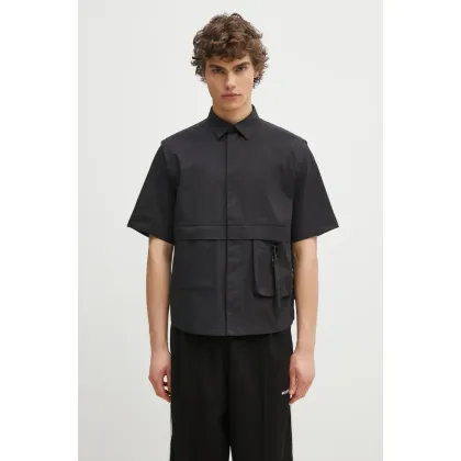 Zdjęcie Alpha Industries koszula Short Sleeve Utility Shirt męska kolor czarny regular 756117.03
