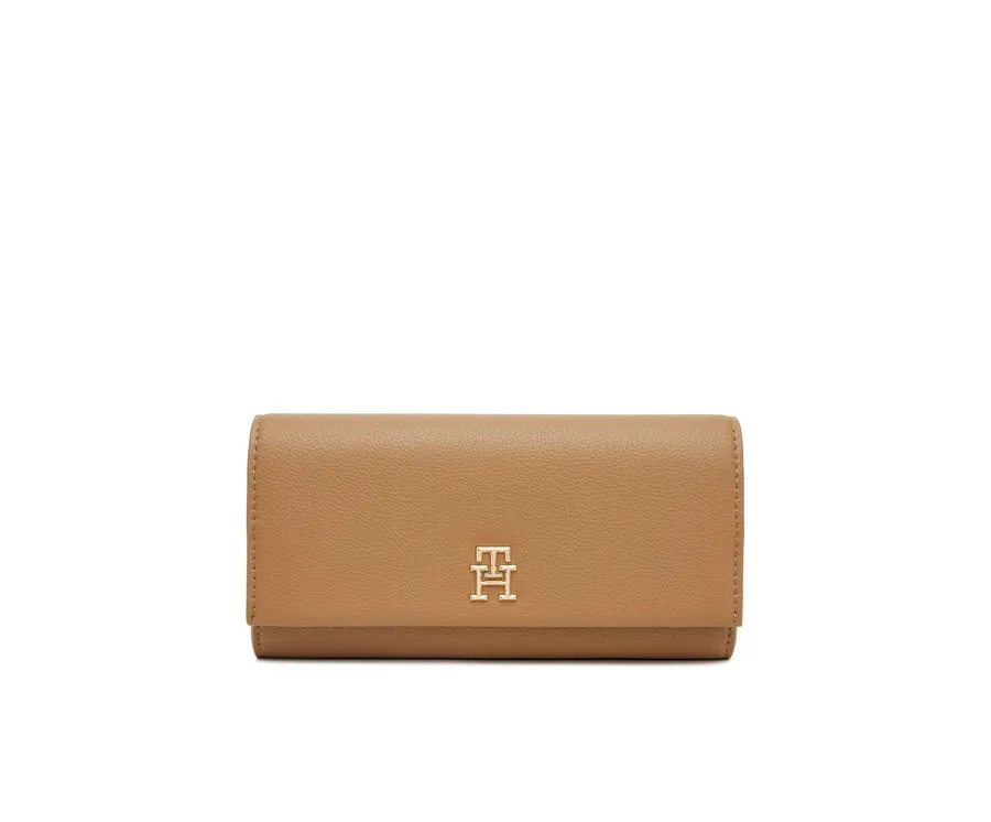 obrazek 1 Tommy Hilfiger Duży Portfel Damski Th Legacy Flap Lrg Wallet AW0AW17267 Brązowy