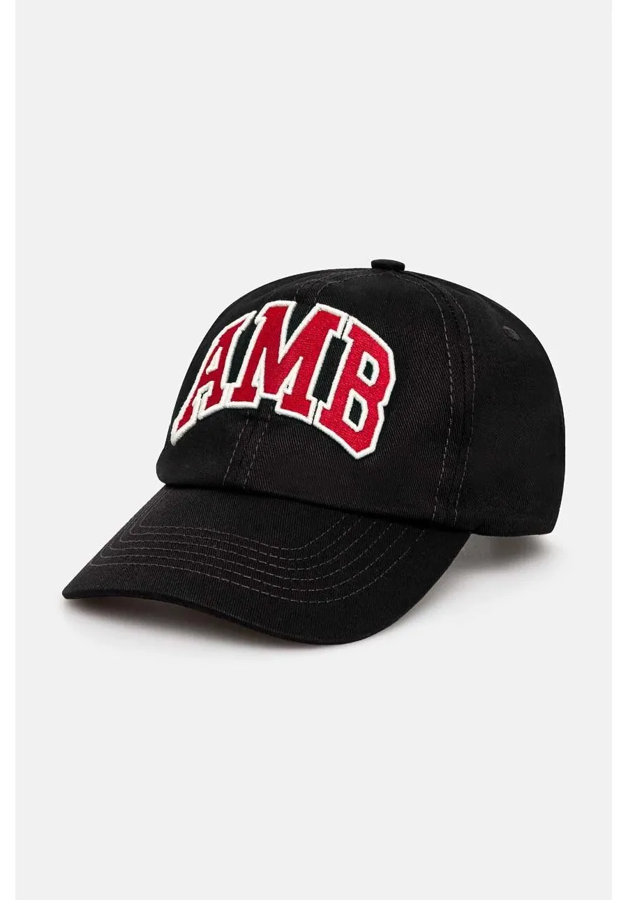 obrazek 1 AMBUSH czapka z daszkiem bawełniana Baseball Cap Tap kolor czarny z aplikacją BMLB002F24FAB0011028