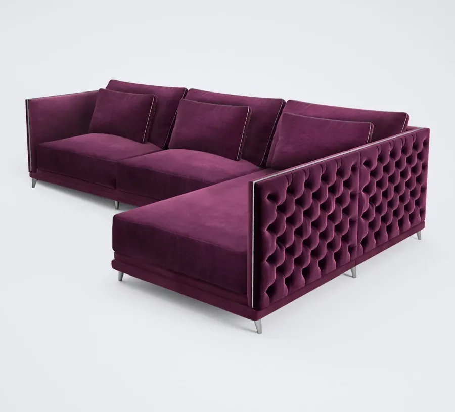 obrazek 4 Fioletowa elegancka duża sofa do wytrawnego salonu – Muranti
