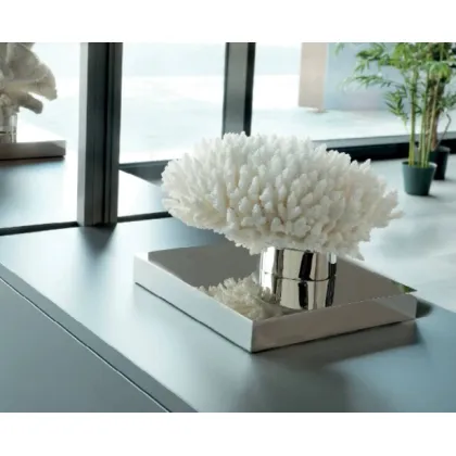 Picture Decorative coral on a nickel-plated brass base