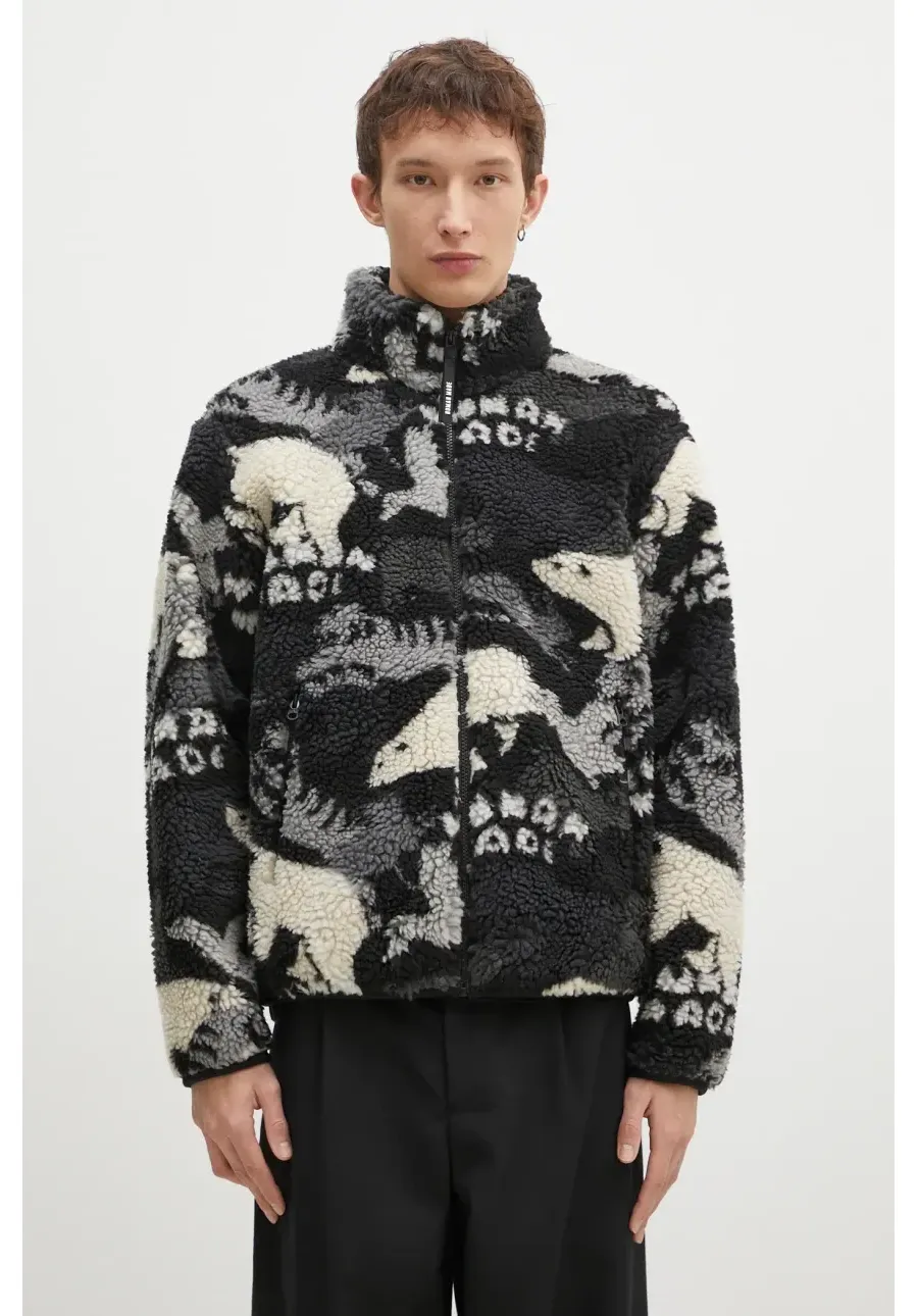 obrazek 1 Human Made kurtka Animal Fleece Jacket męska kolor szary przejściowa HM28JK038