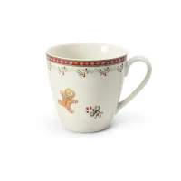 Picture Stylish porcelain mug decorated with a Christmas motif – Leander