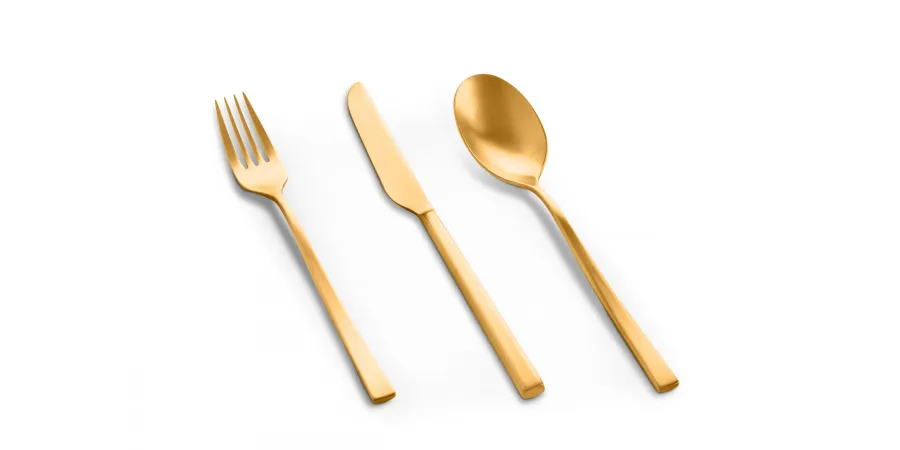 obrazek 4 Stylowy widelec do ciasta Atena Oro Ice - komplet 6 szt.